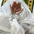 Big Size Full Coverage Namaz Chadar Full Sleeves White