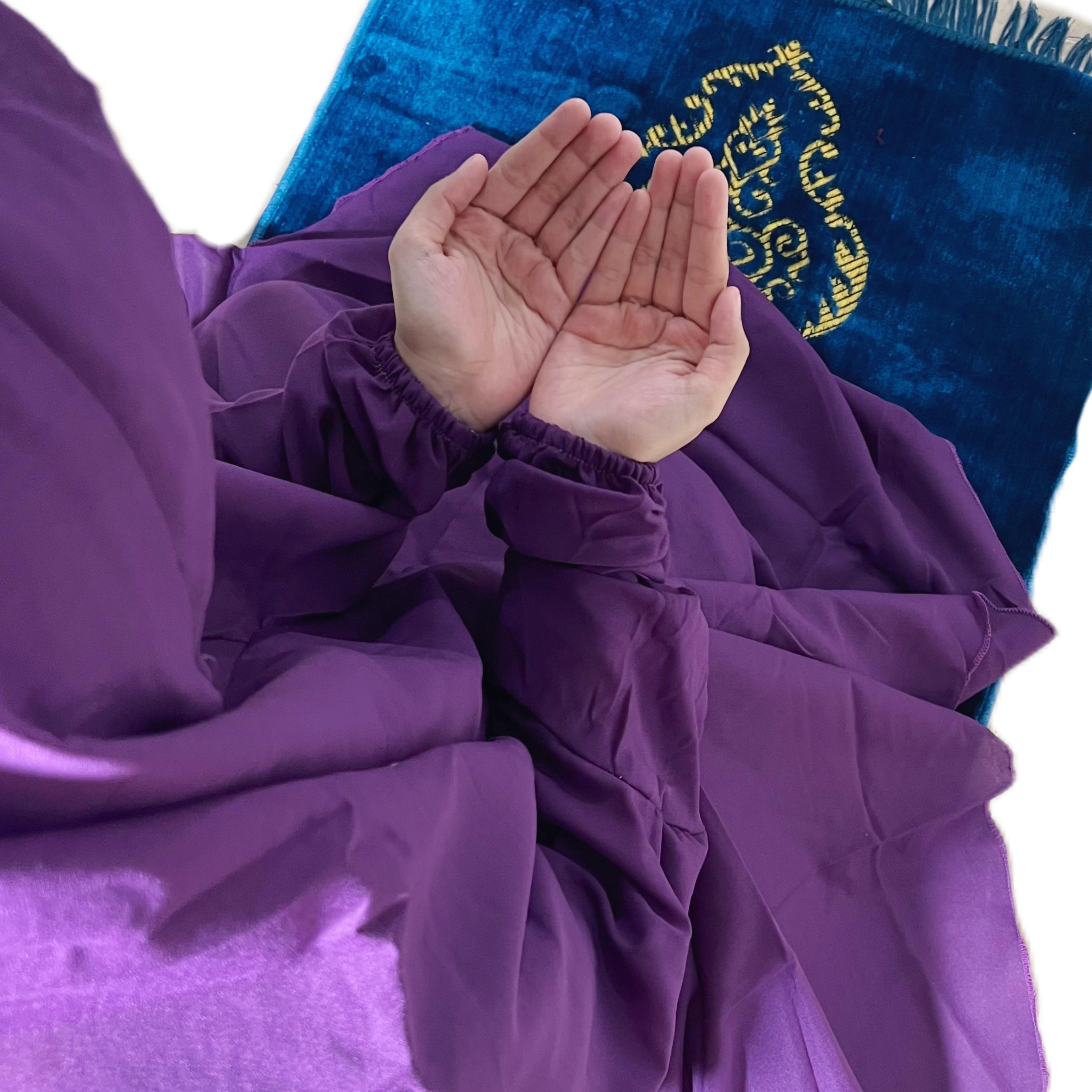 Big Size Full Coverage Namaz Chadar Full Sleeves Nude pink