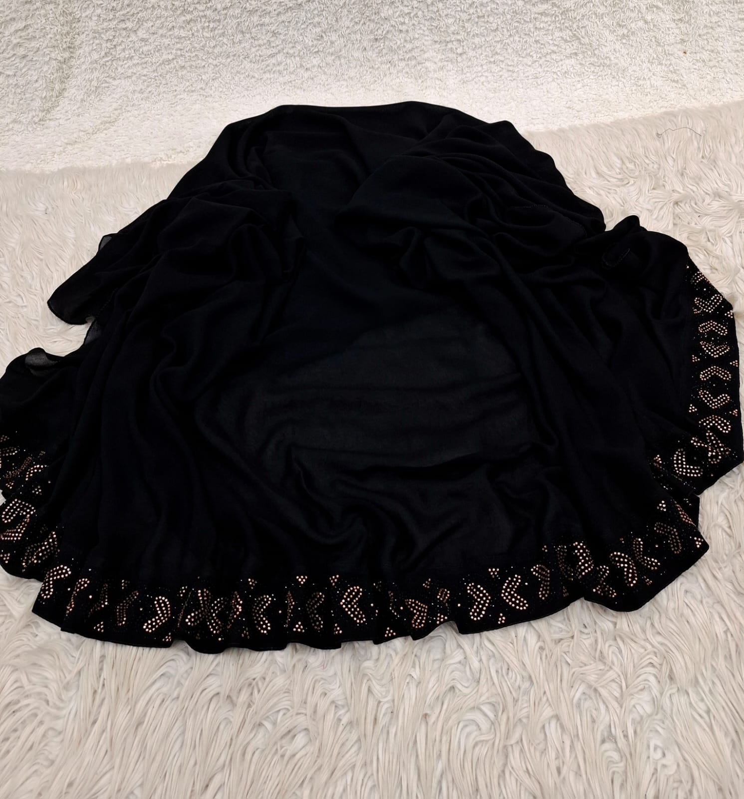 Stone border irani chadar (round)