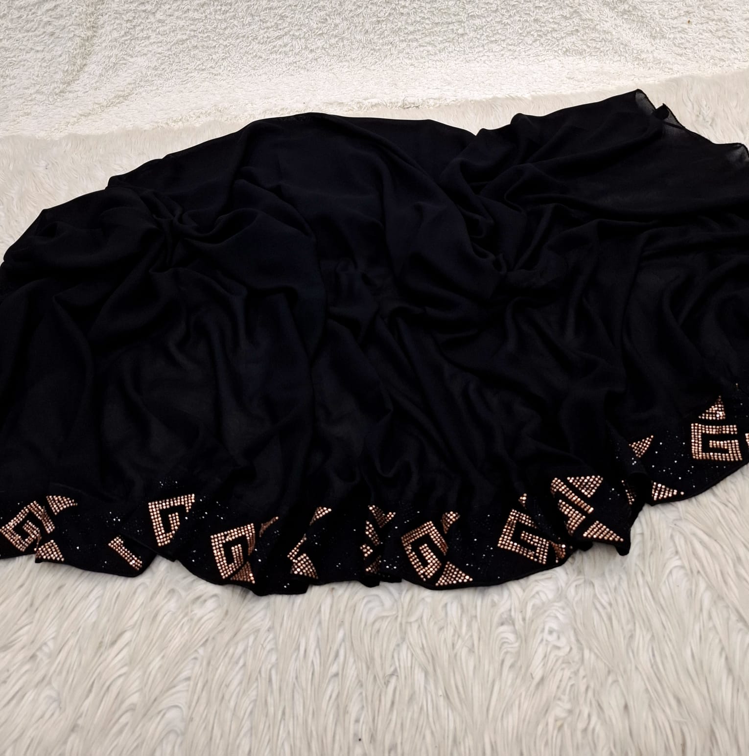 Stone border irani chadar (round)