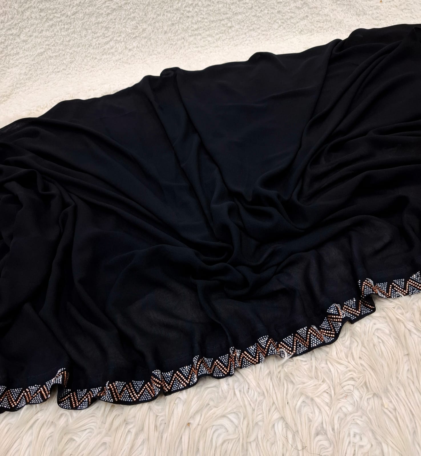 Stone border irani chadar (round)