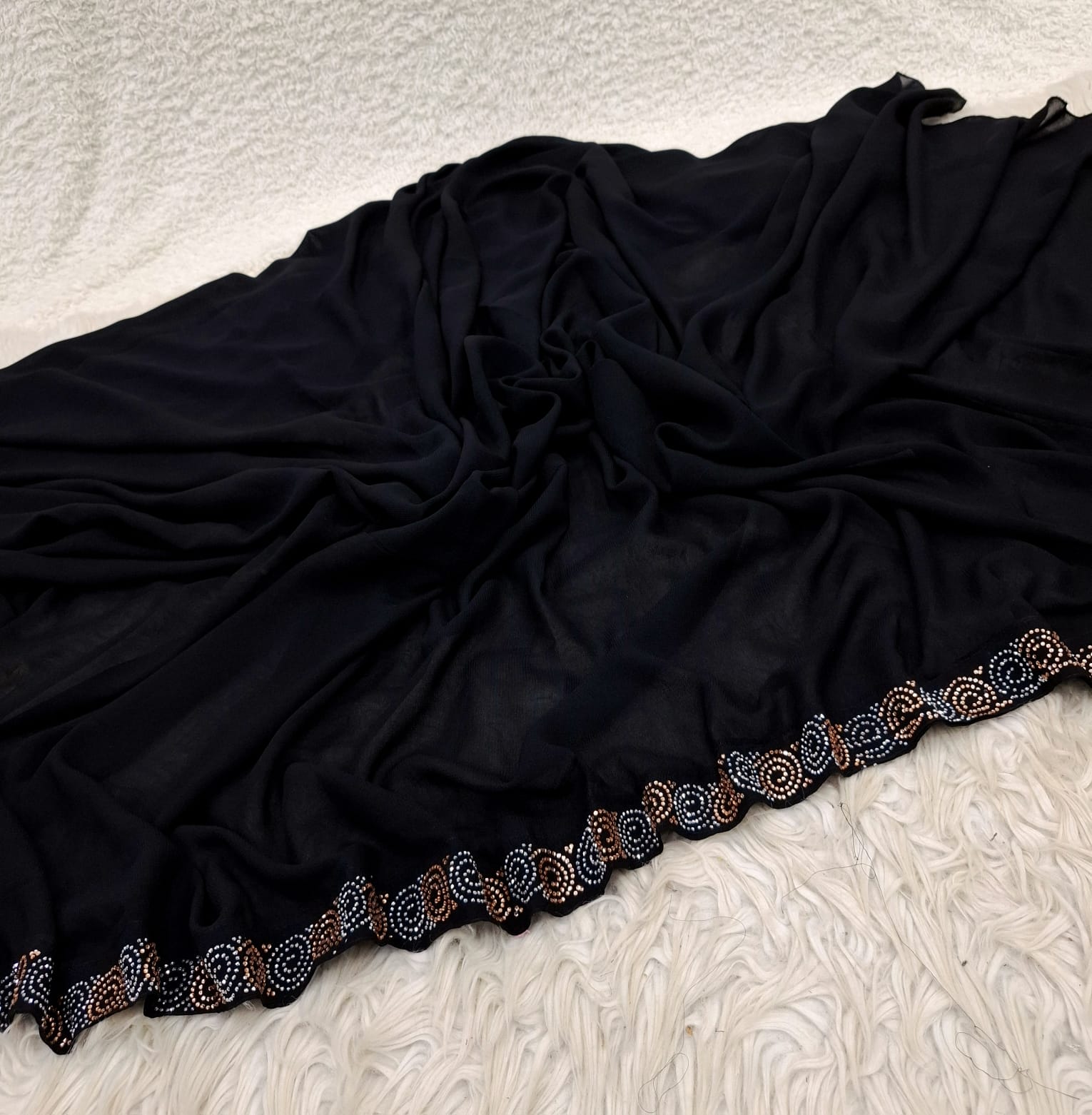 Stone border irani chadar (round)