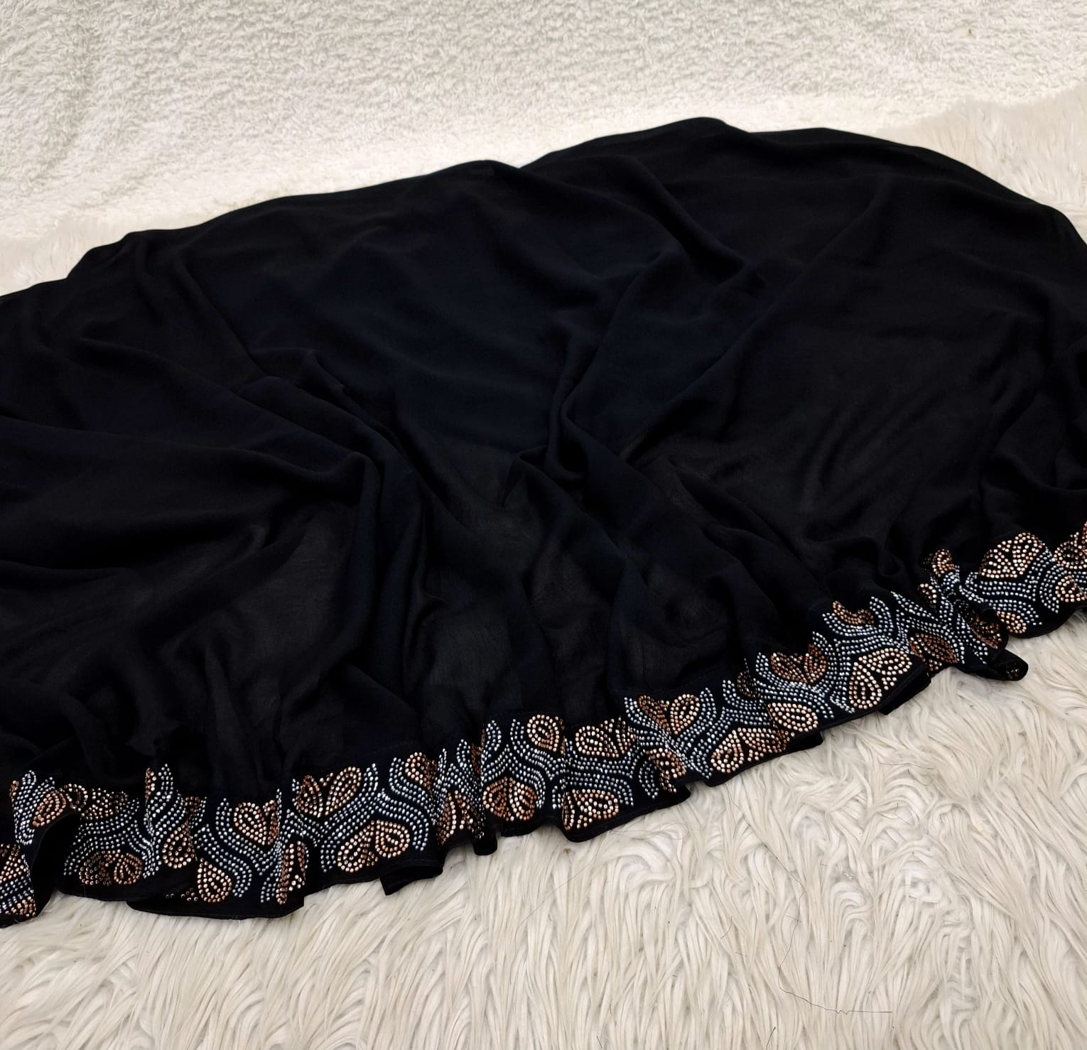 Stone border irani chadar (round)