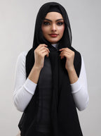 Instant Georgette Hijab With Built-in Magnets