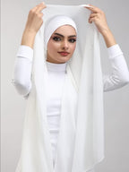 Instant Georgette Hijab with Built-in Magnets — Pack of 2
