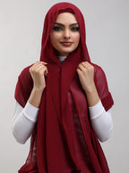 Instant Georgette Hijab With Built-in Magnets