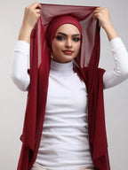 Instant Georgette Hijab with Built-in Magnets — Pack of 2