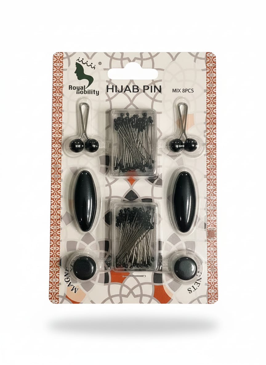 HIJAB PINS GIFT BOX – 8 PIECE SET