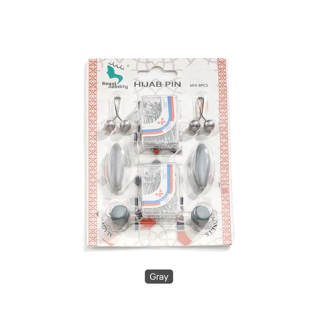 HIJAB PINS GIFT BOX – 8 PIECE SET