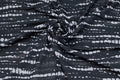 Ripple Chiffon Hijab Black