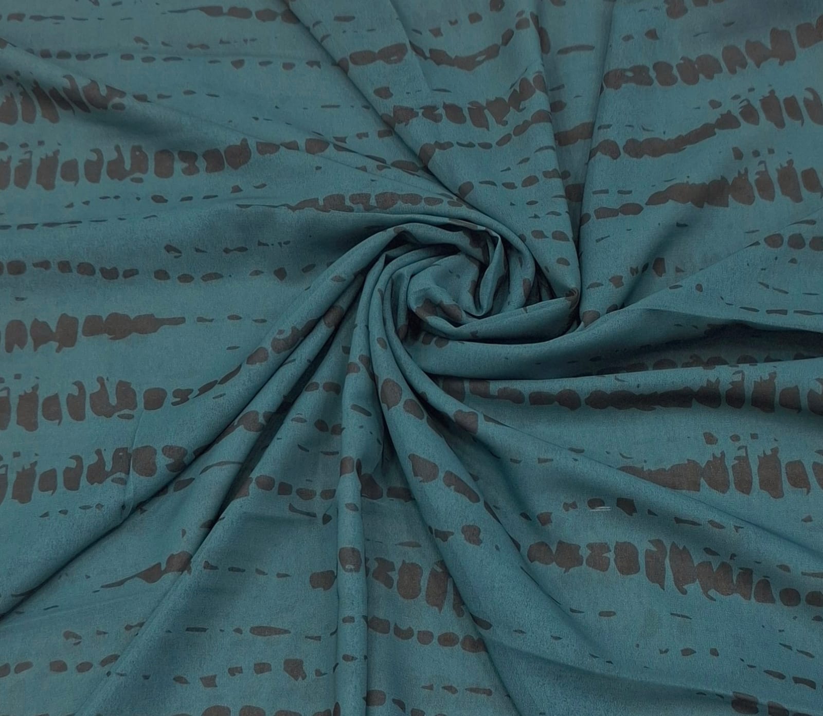 Ripple Chiffon Hijab Peacock green