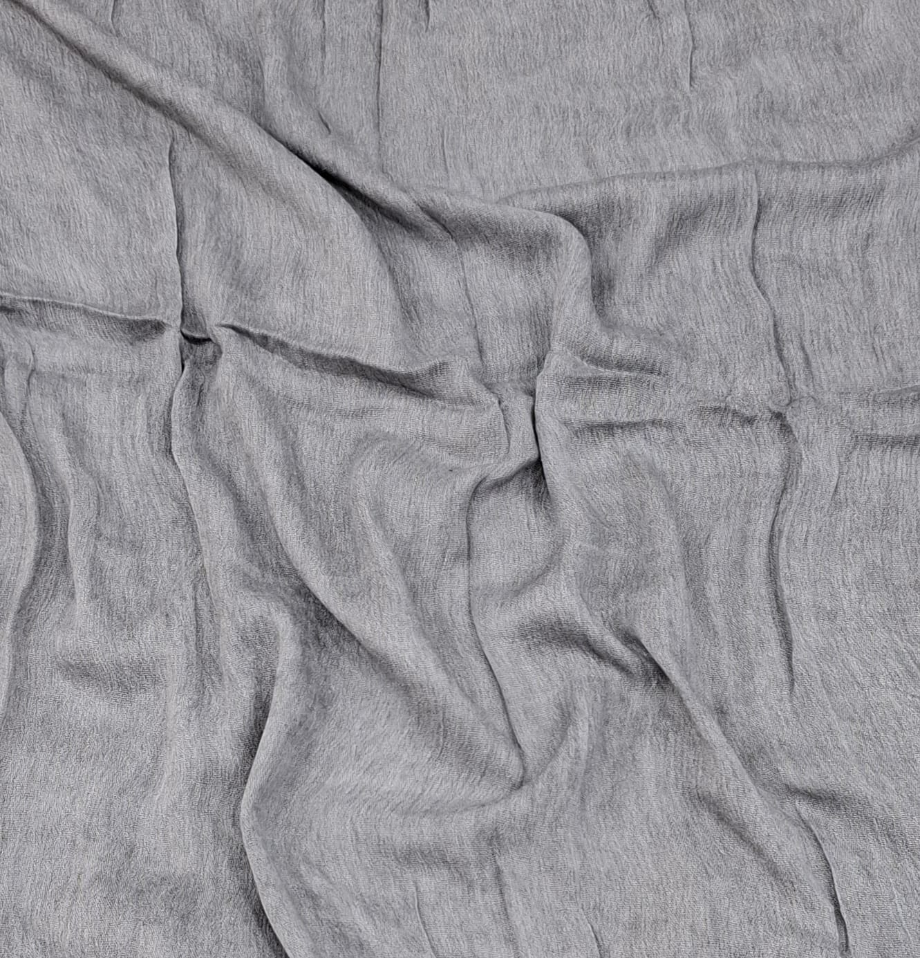 Velour Lawn Scarf Silver grey