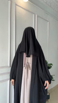 Front Open Iraqi Sleeves Chadar With Face Cover
