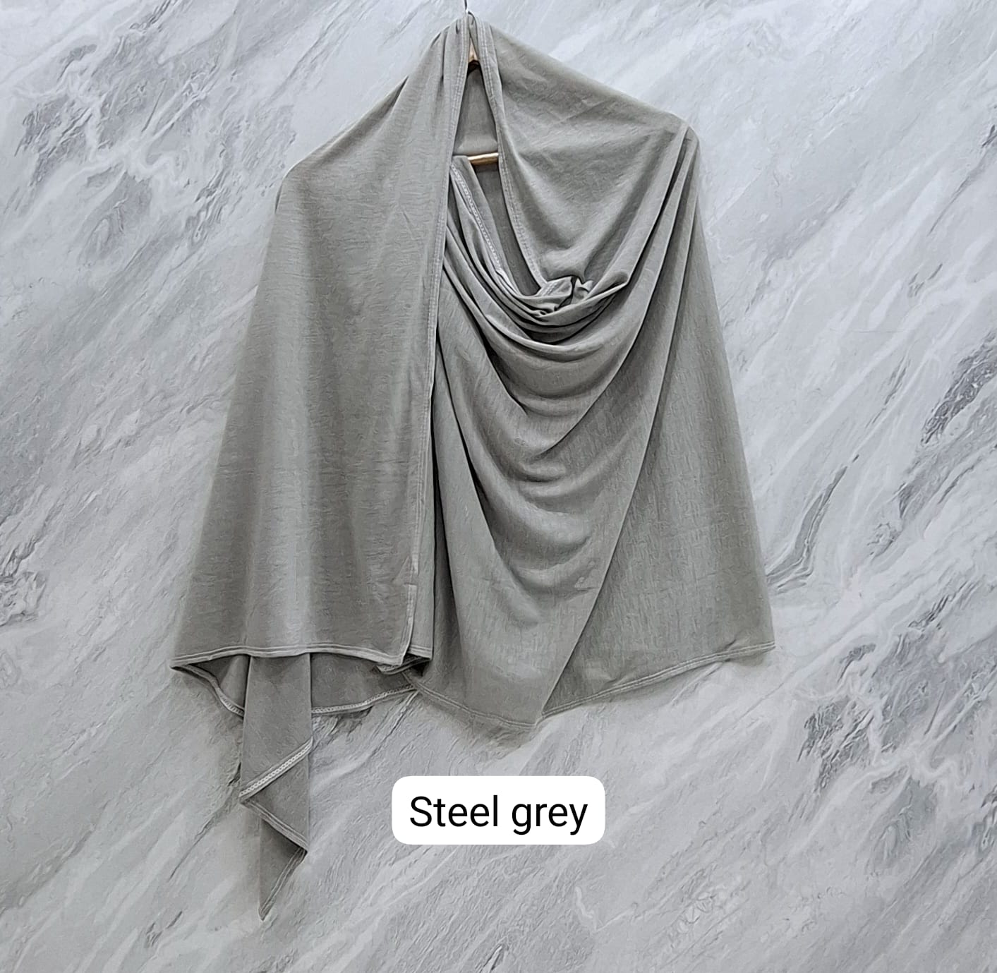Jersey Scarf Steel Grey