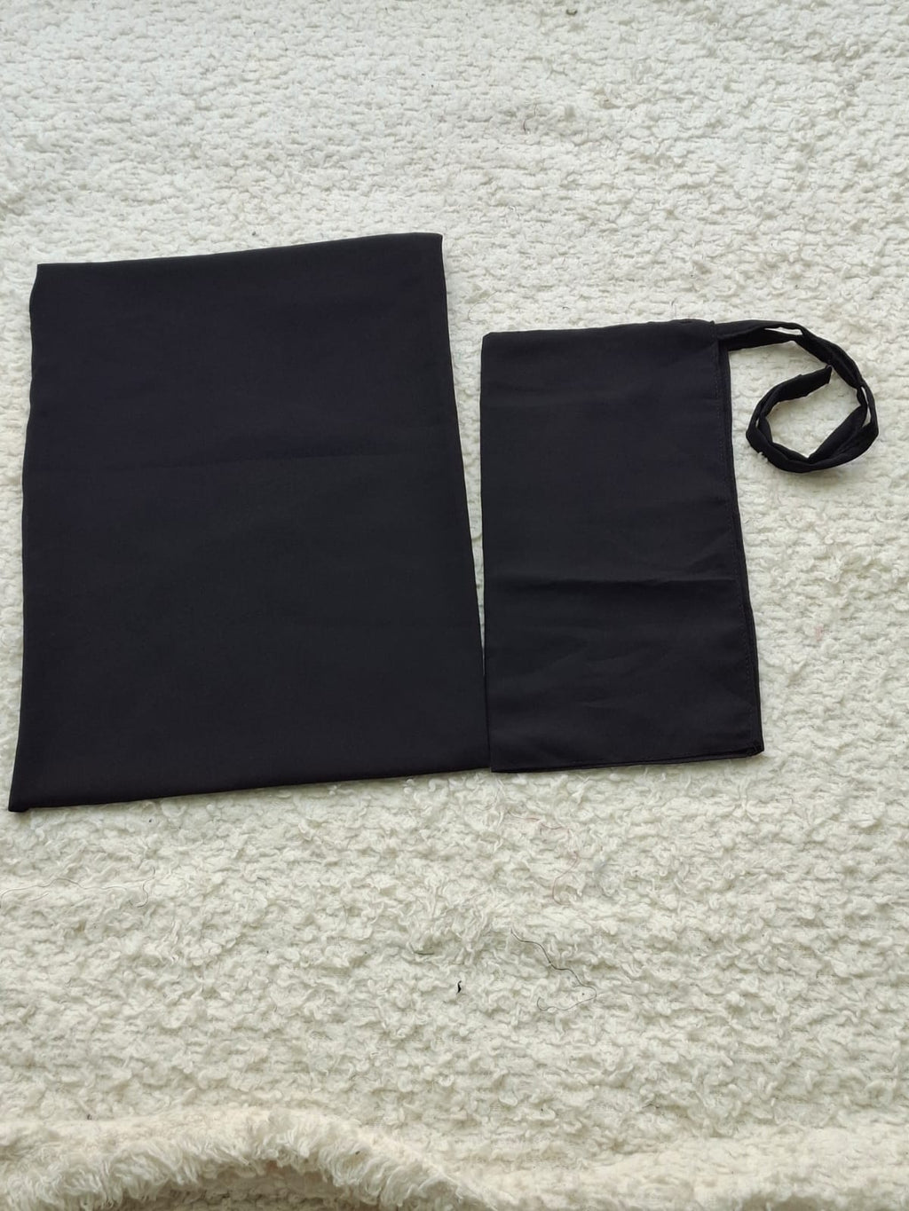 Imported Bubble Georgette Niqab & Scarf Set Pack Of  2