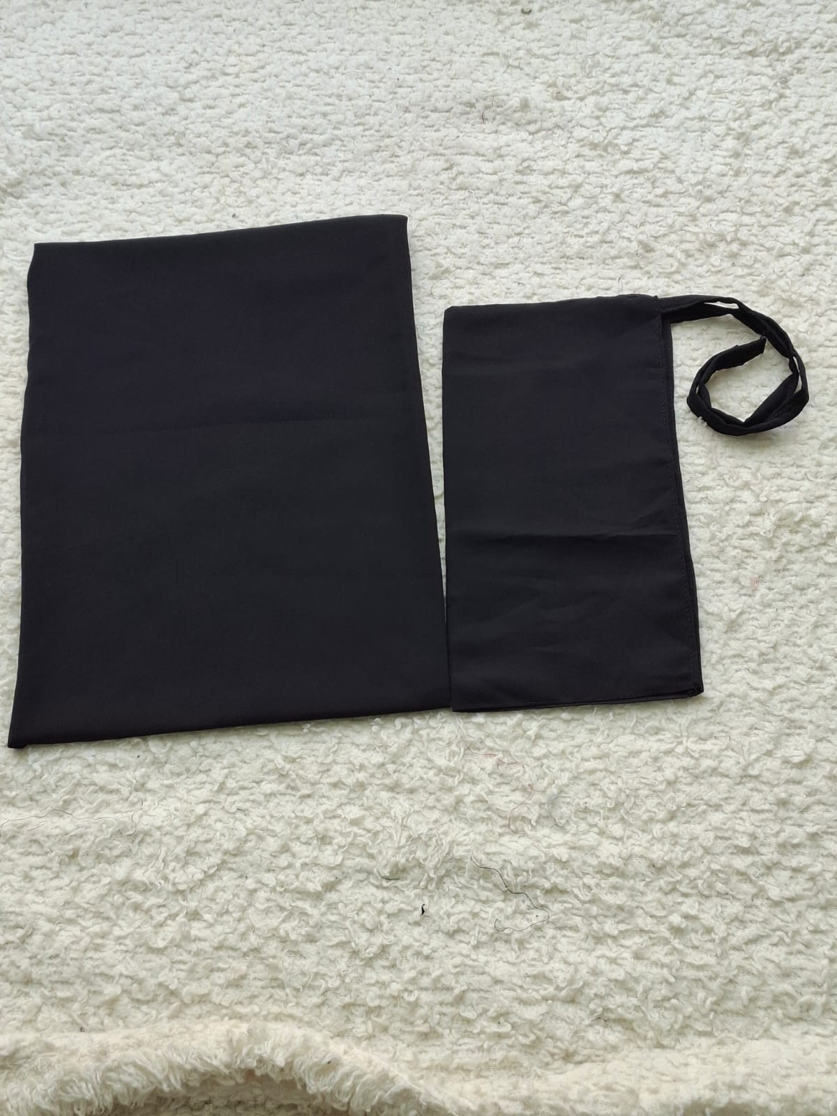 Imported Bubble Georgette Niqab & Scarf Set Pack Of  2