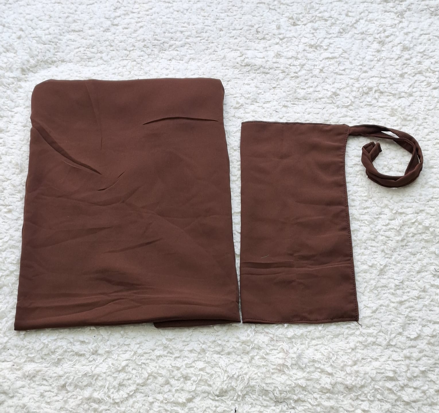 Imported Bubble Georgette Niqab & Scarf Set Pack Of  2