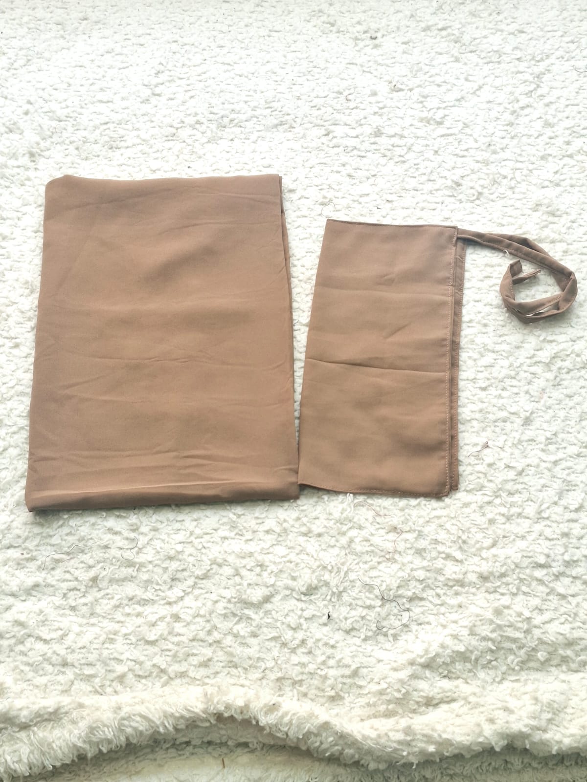 Imported Bubble Georgette Niqab & Scarf Set Pack Of  2