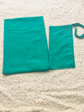 Imported Bubble Georgette Niqab & Scarf Set Mint Green