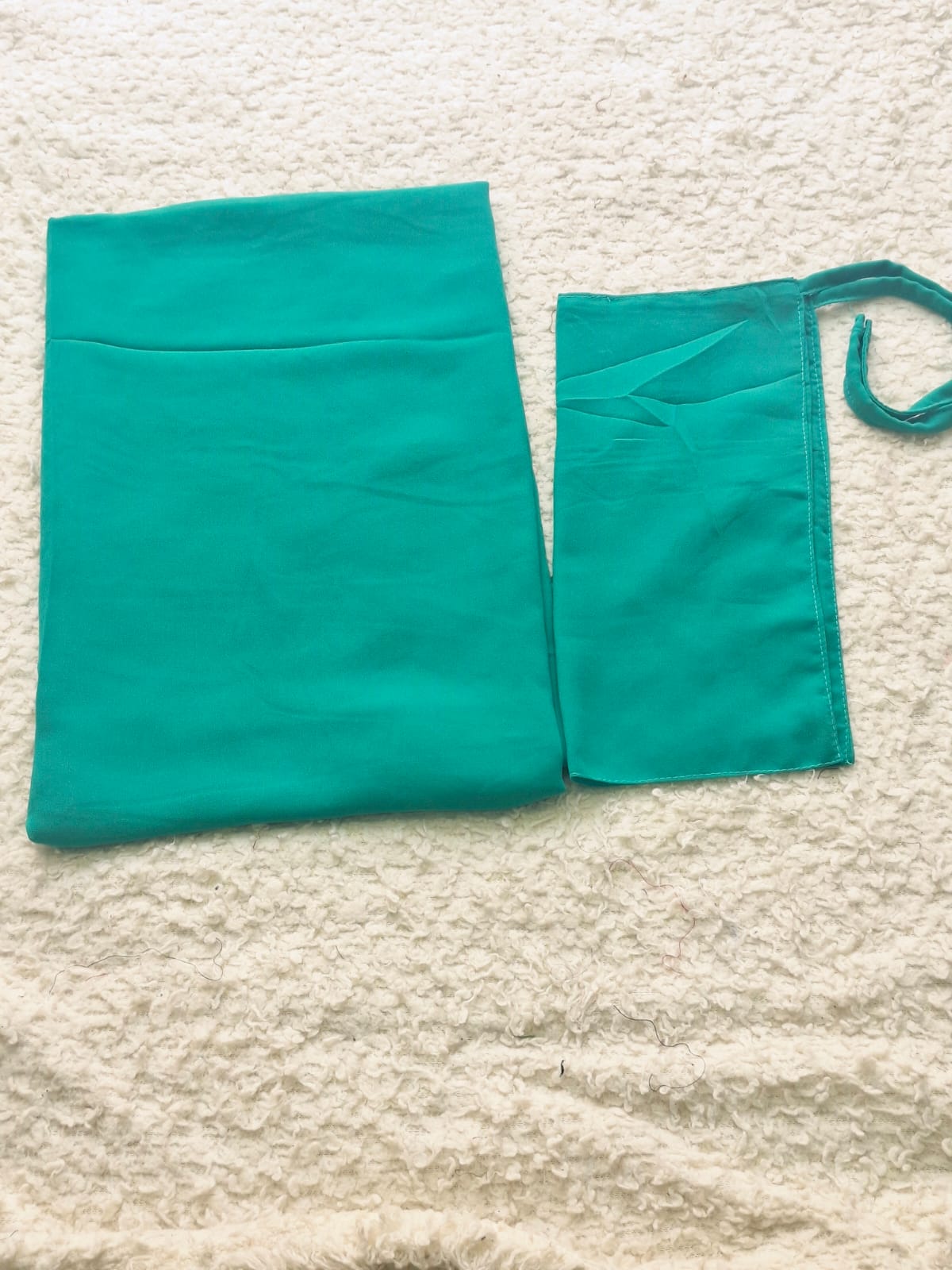 Imported Bubble Georgette Niqab & Scarf Set Pack Of  2
