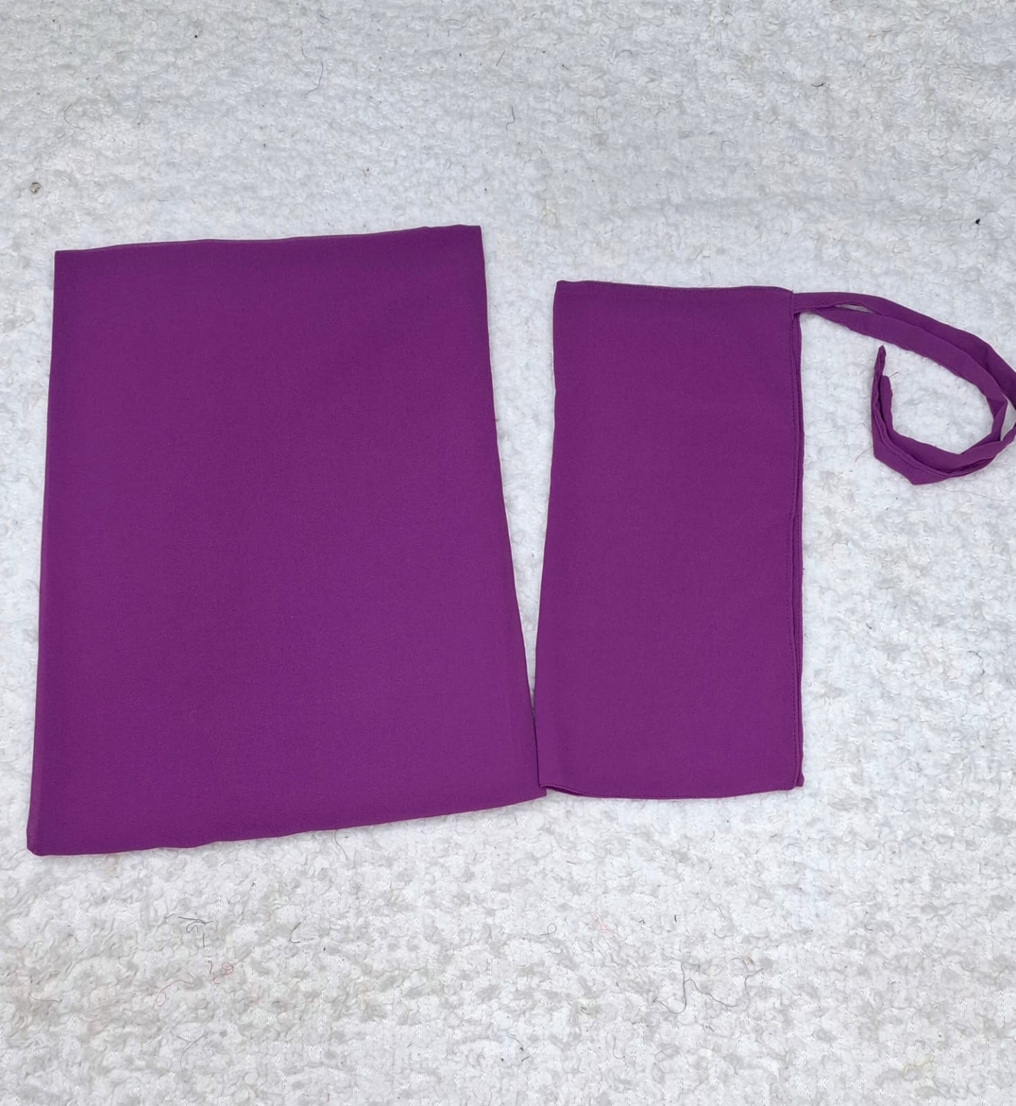 Imported Bubble Georgette Niqab & Scarf Set Pack Of  2
