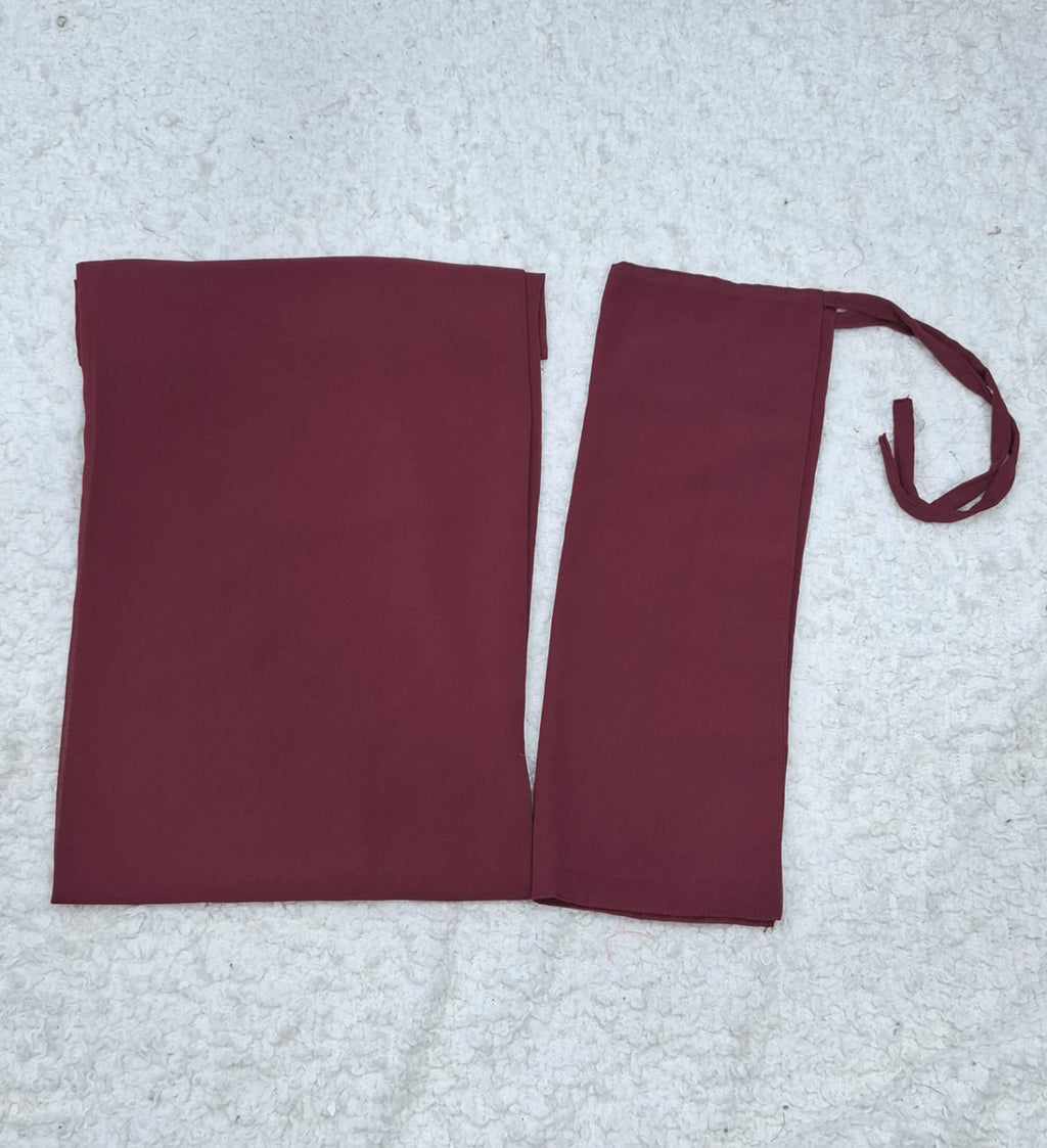 Imported Bubble Georgette Niqab & Scarf Set Pack Of  2