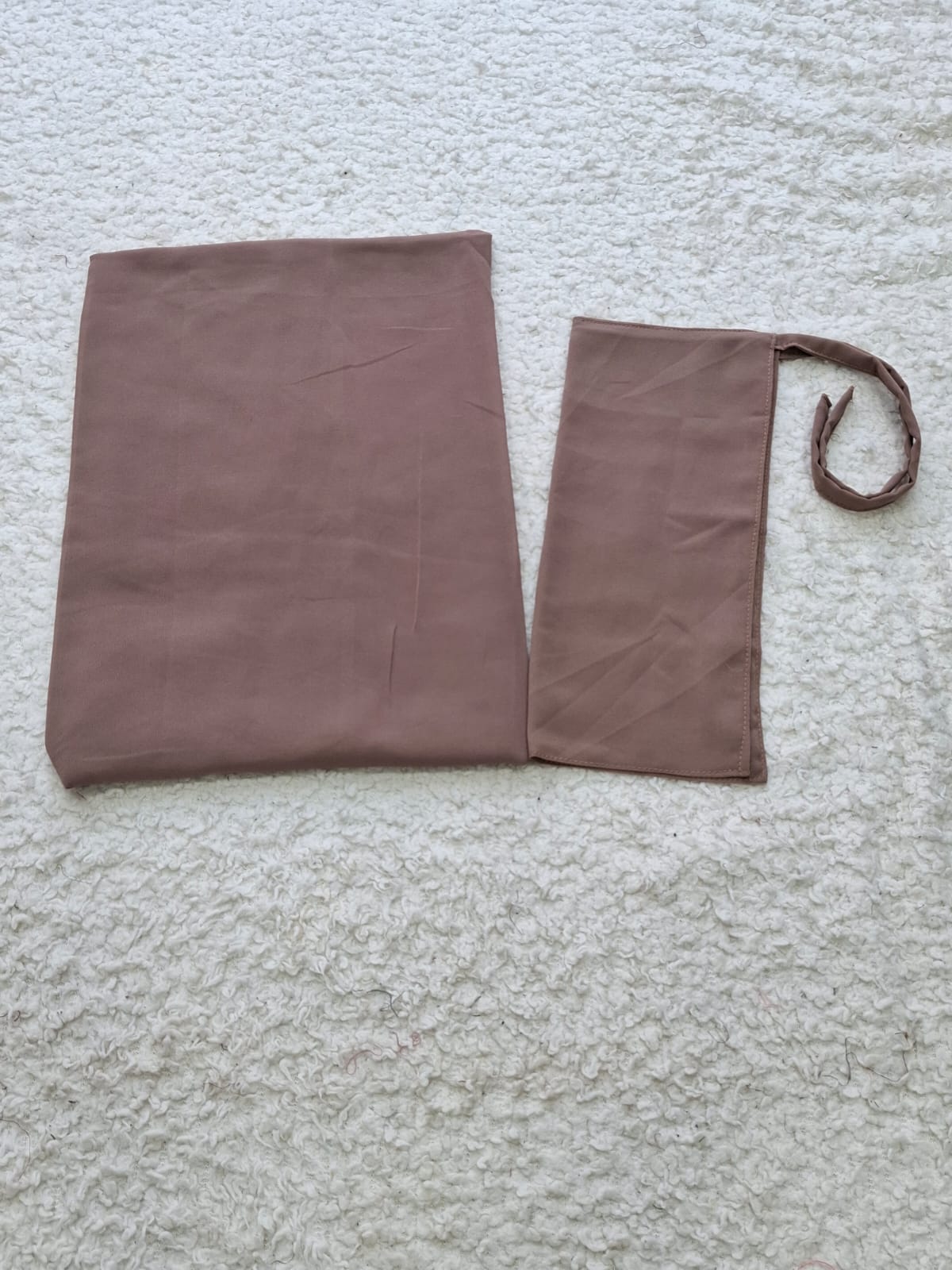 Imported Bubble Georgette Niqab & Scarf Set Pack Of  2