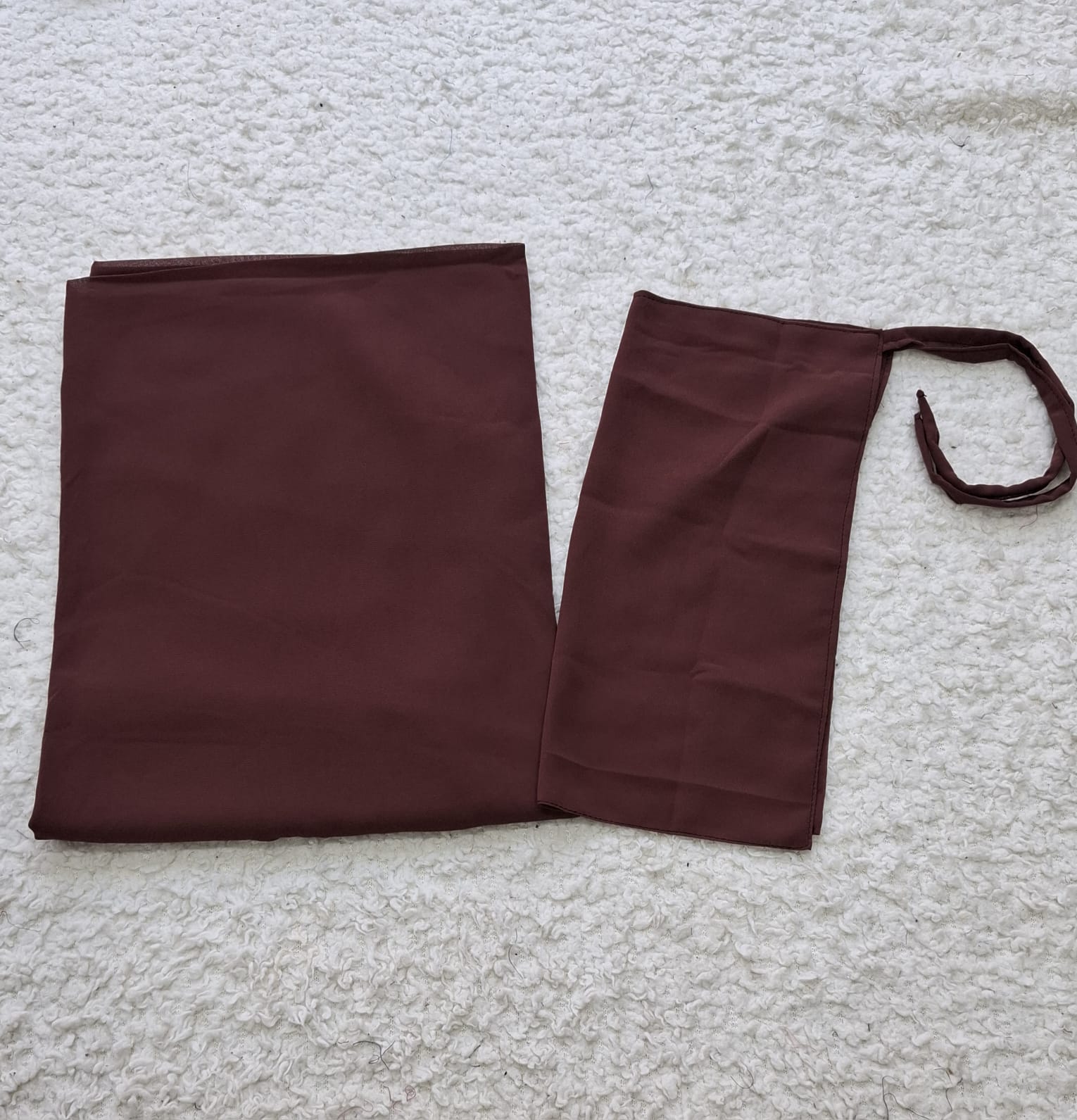 Imported Bubble Georgette Niqab & Scarf Set Pack Of  2
