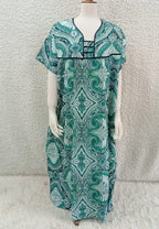 Printed Lilan Long Nighty