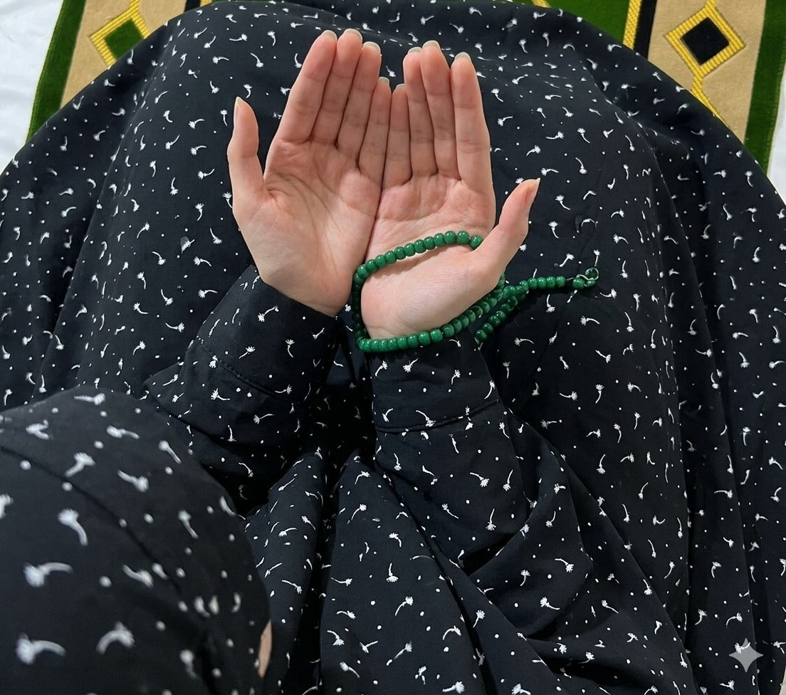 Big Size Full Coverage Namaz Chadar Full Sleeves Black