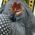 Big Size Full Coverage Namaz Chadar Full Sleeves Grey
