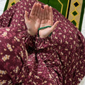 Big Size Full Coverage Namaz Chadar Full Sleeves Maroon