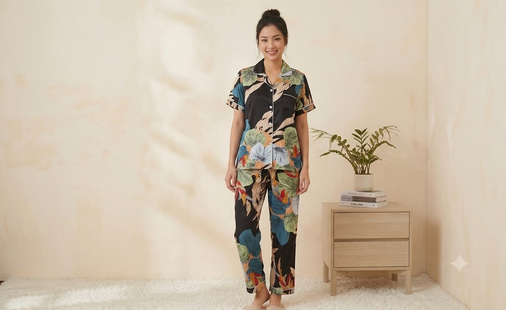 2 Piece Printed Night Suit
