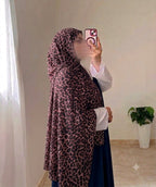 Crinkle Leopard Printed Hijab