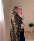 Crinkle Leopard Printed Hijab