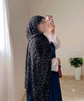 Crinkle Leopard Printed Hijab