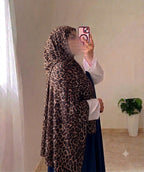 Crinkle Leopard Printed Hijab