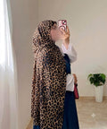 Crinkle Leopard Printed Hijab