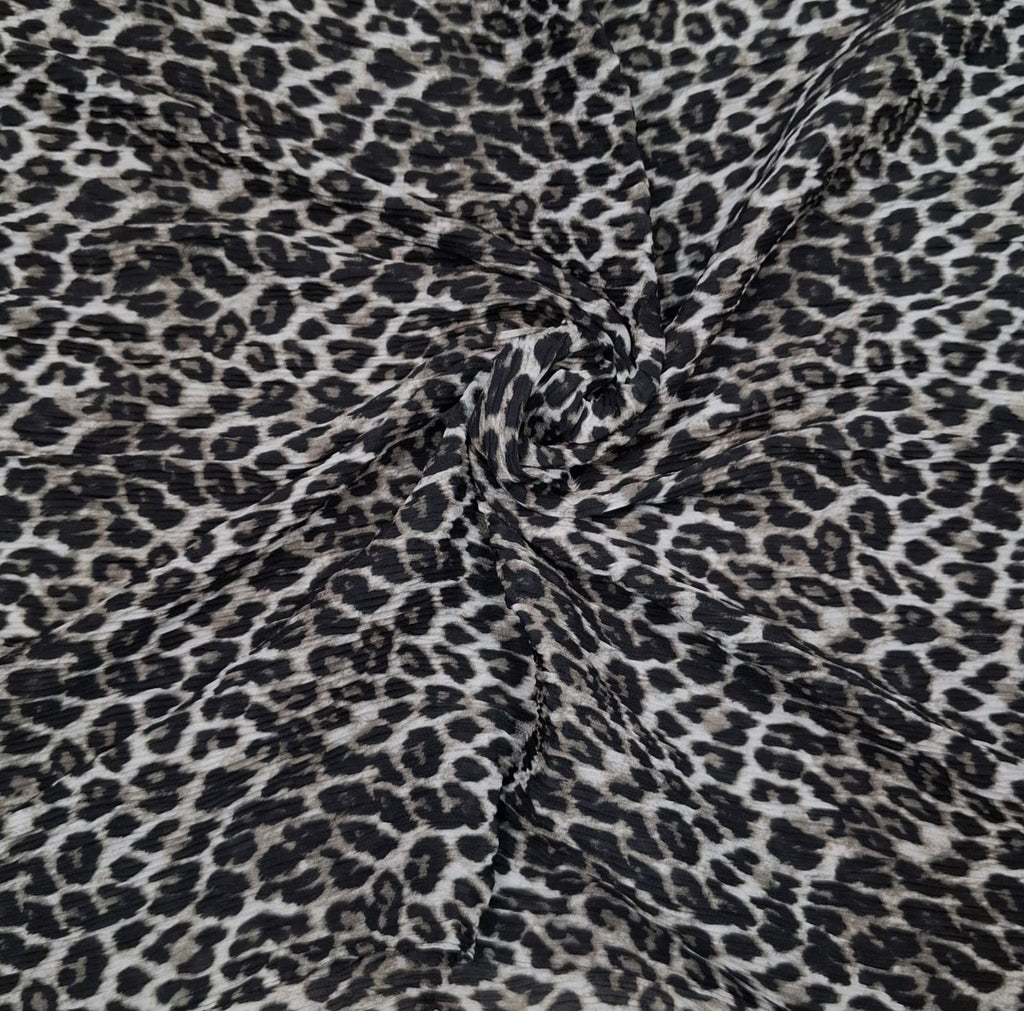 Crinkle Leopard Printed Hijab