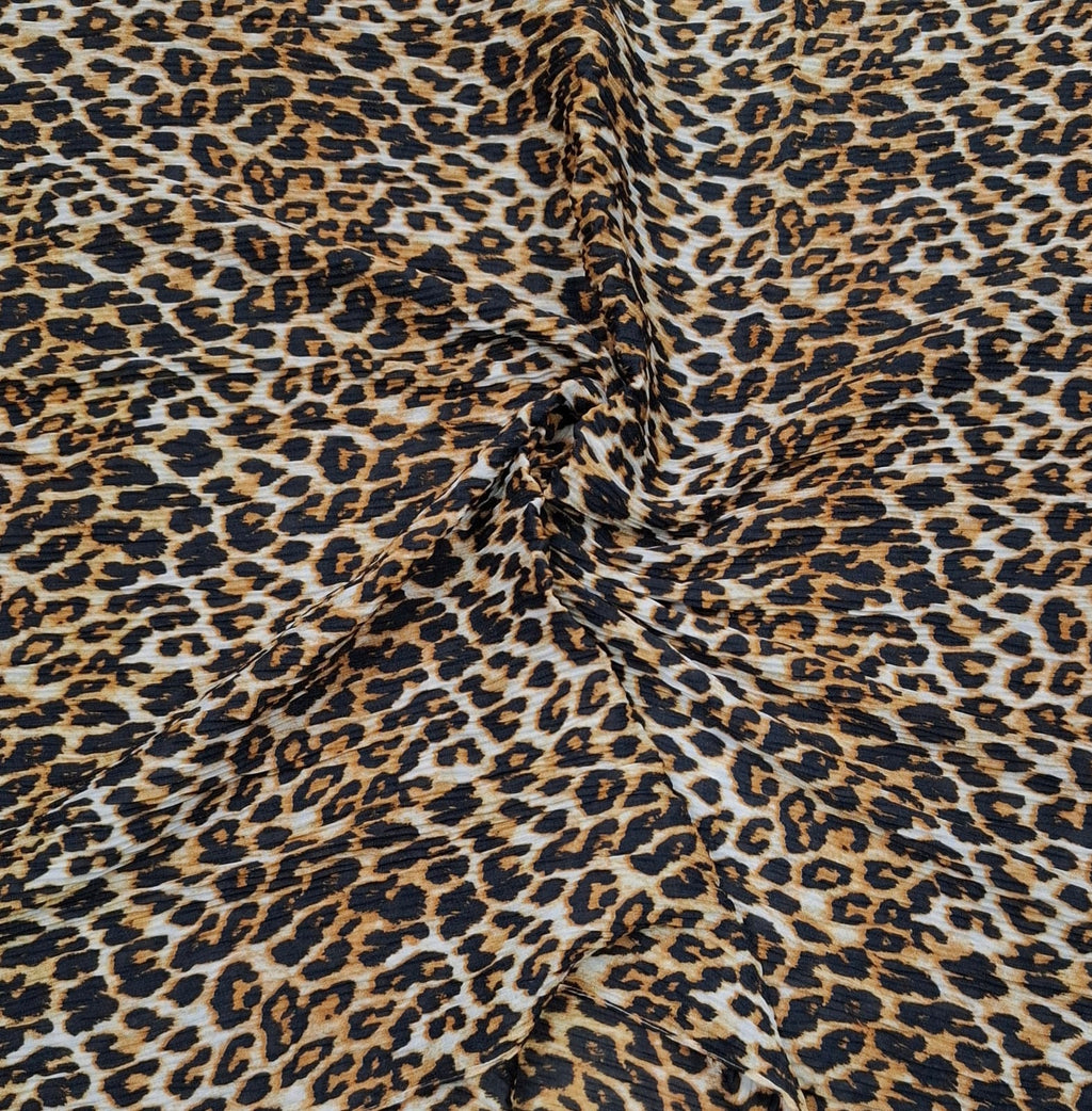 Crinkle Leopard Printed Hijab