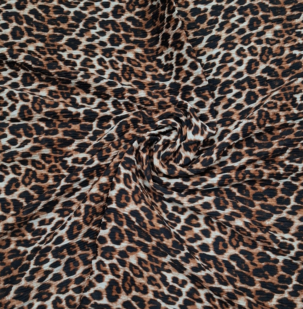 Crinkle Leopard Printed Hijab