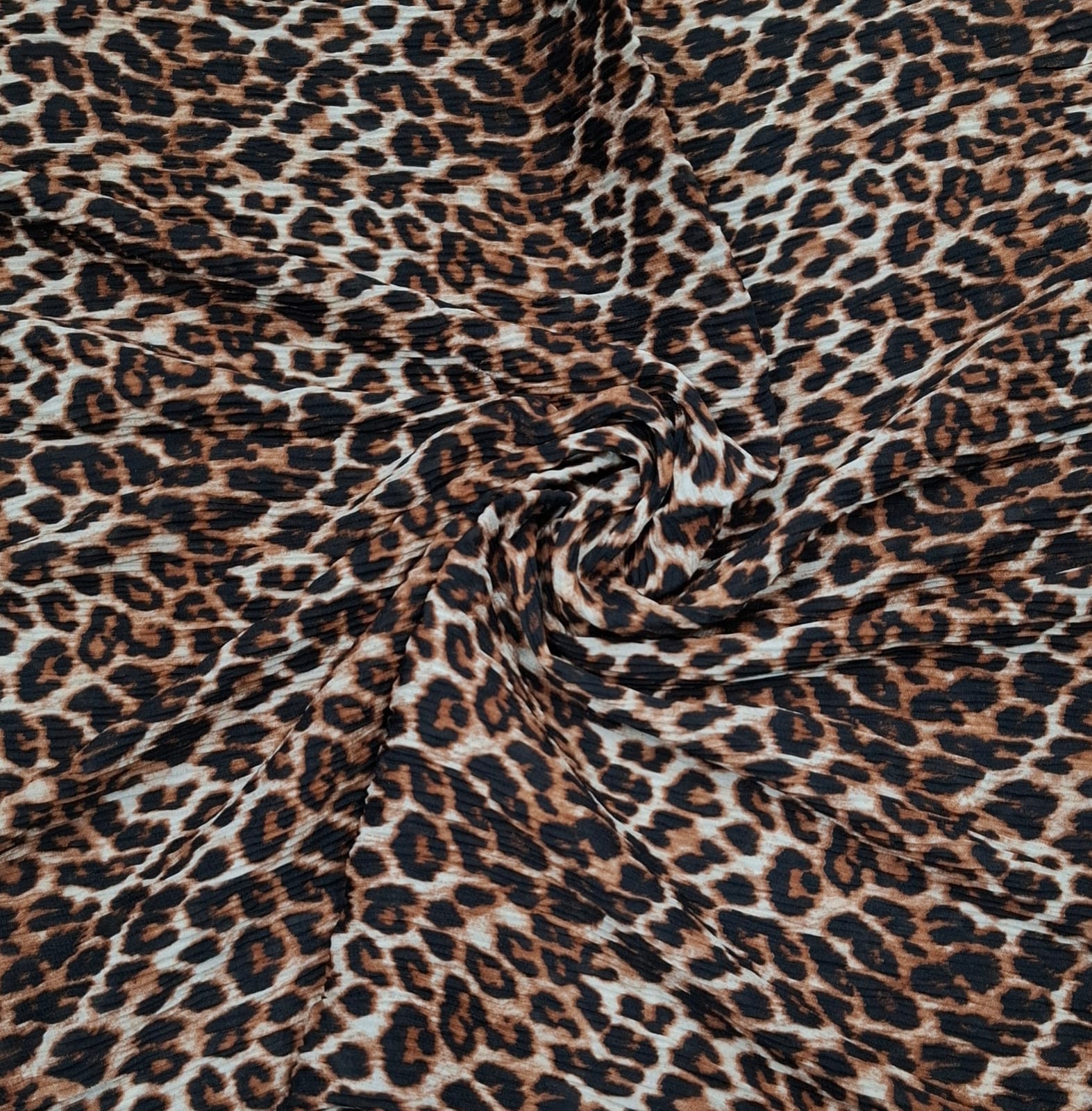 Crinkle Leopard Printed Hijab