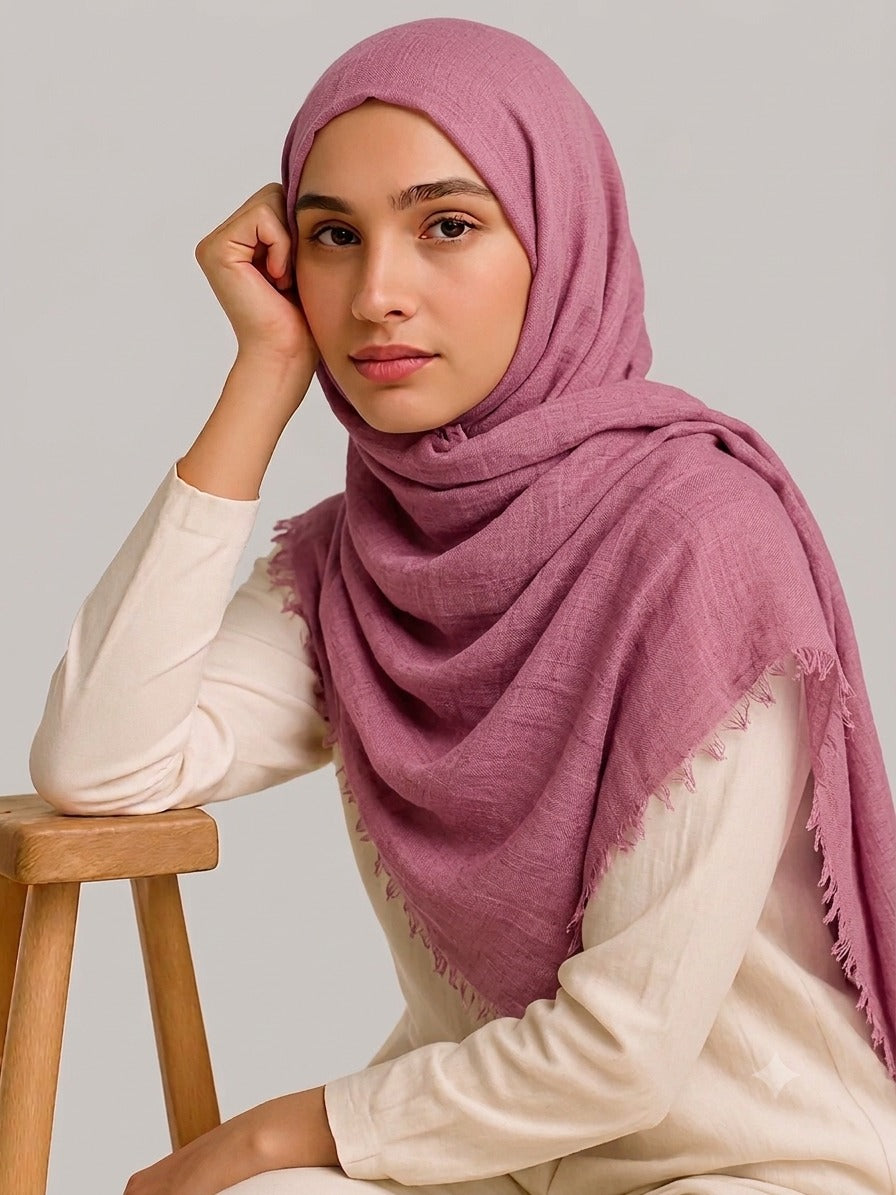 Crimps Hijab Dusty Orchid