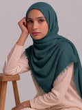 Crimps Hijab Deep Teal