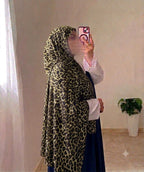 Crinkle Leopard Printed Hijab