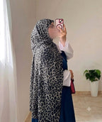 Crinkle Leopard Printed Hijab