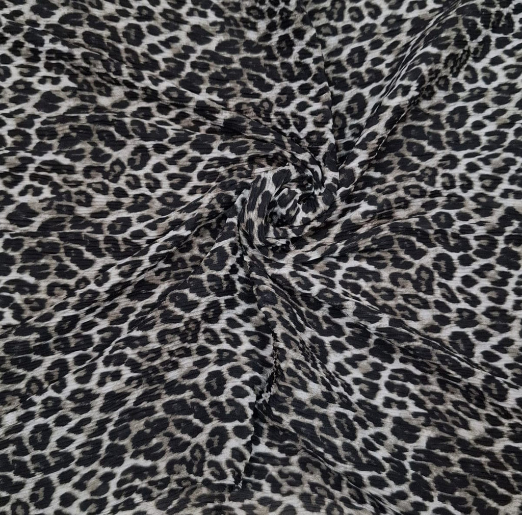 Crinkle Leopard Printed Hijab