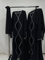 Srine in Black (Upper Gown with Scarf)