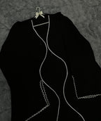 Srine in Black (Upper Gown with Scarf)