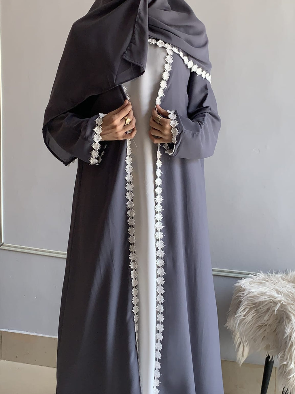 Lacey Kimono Abaya